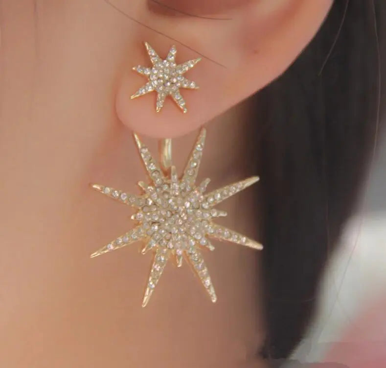 Fashionable Minimalist Starry Ear Studs for Women