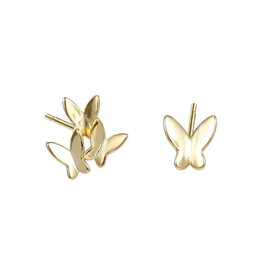 Sterling Silver Butterfly Bow Earrings and Studs